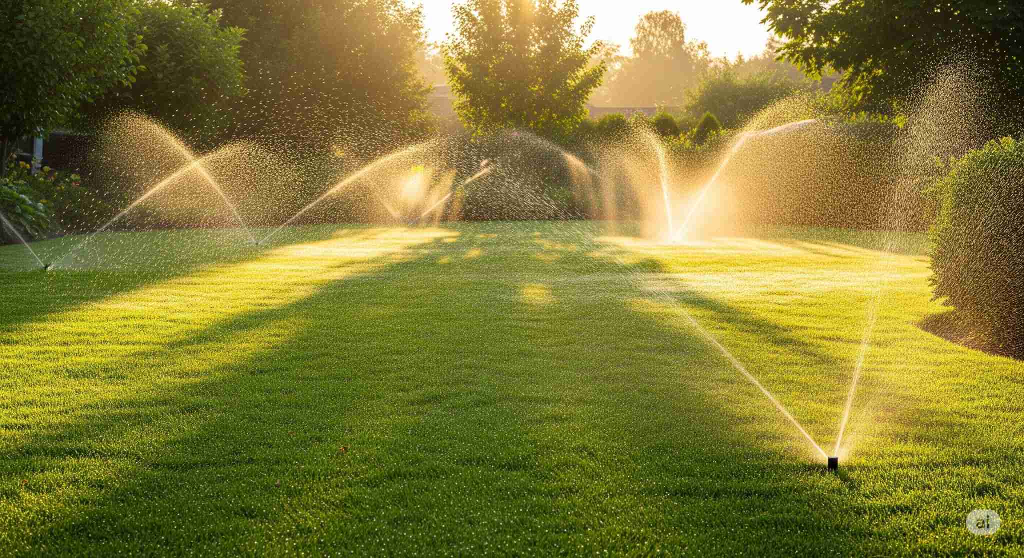 Pametno zalivanje trate med vročinskim valom: kako ohraniti zeleno barvo pri več kot 30 °C