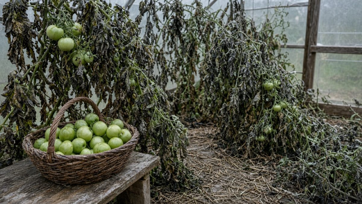 Prva slana na paradižniku: kaj še rešiti v rastlinjaku in na gredi